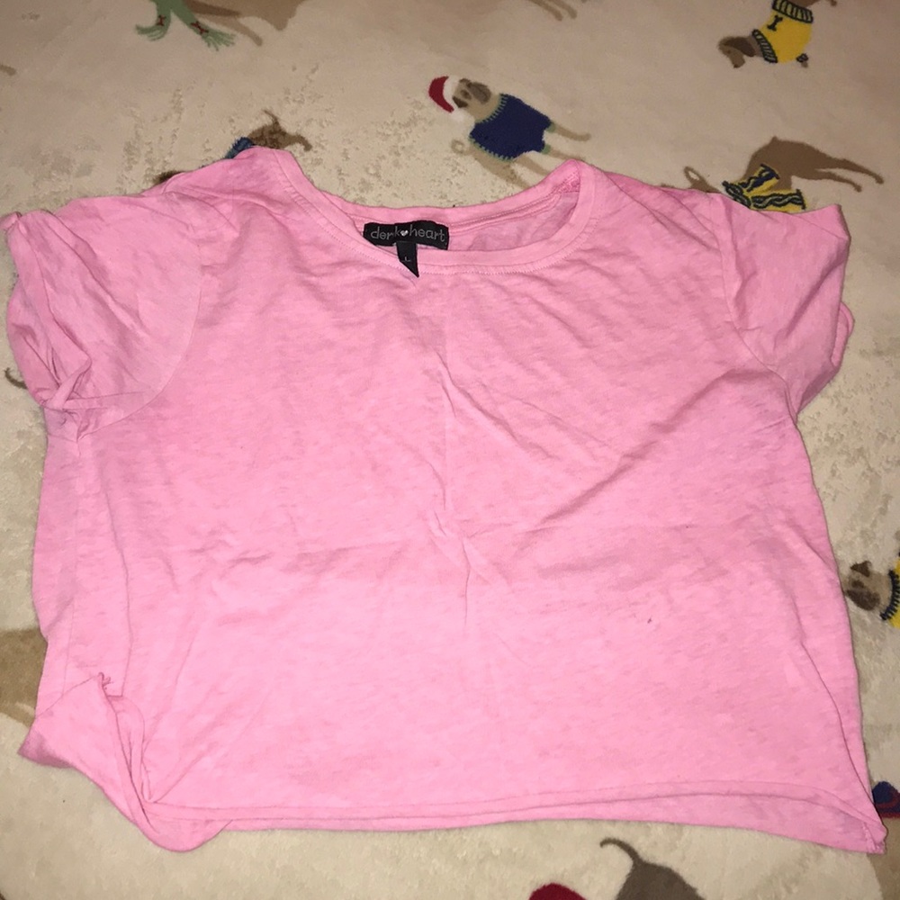 Pink crop top